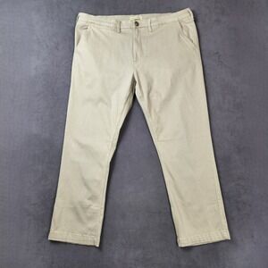 Elliot Mulryan Chino Pants Mens 38x30 Beige Cotton Blend‎ Casual Trousers